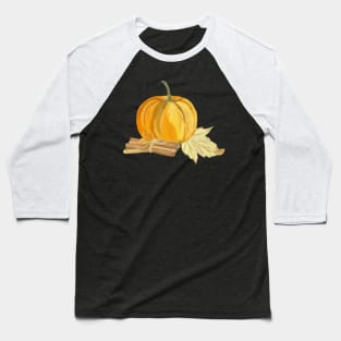 Autumn Pumpkin Baseball T-Shirt